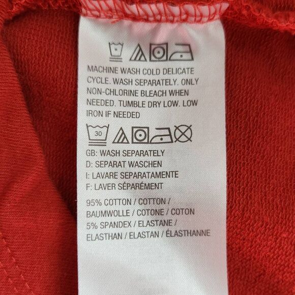 D&Co. Active Terry Tunic in Spice Red Size XS Petite Red Sweatshirt Pullover - Picture 8 of 8